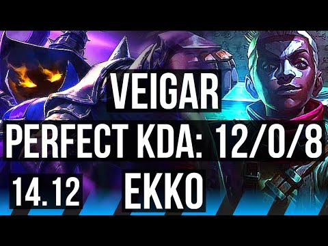VEIGAR vs EKKO (MID) | 12/0/8, Legendary | EUNE Diamond | 14.12