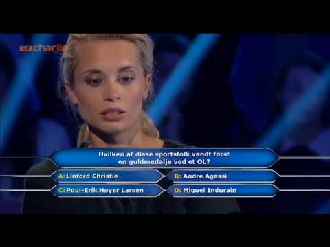 Hvem vil være millionær hvor de vinder 1 hel million Kr. TV 2 Charlie  ABONNËR!