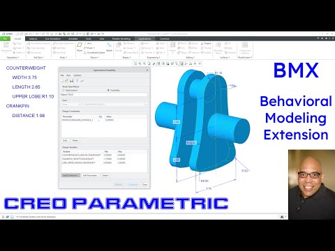 Creo Parametric - Behavioral Modeling Extension (BMX) | Crankshaft Demonstration