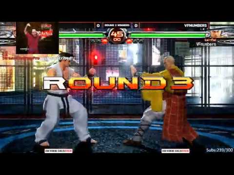 VF5FS Online Tourney #1 VFNumbers (Lei-Fei) vs. Rodnutz (Akira) [4K/60fps]
