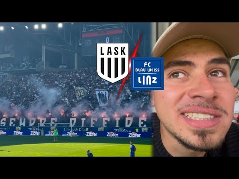 The LINZ CITY DERBY in Austria 🇦🇹+Fan March & Choreography🔥| LASK vs. FC BLAU WEISS LINZ | Stadiu...