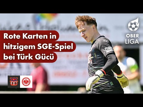 Double red card, hectic play & goal disallowed | Türk Gücü Friedberg – Eintracht Frankfurt | Foot...