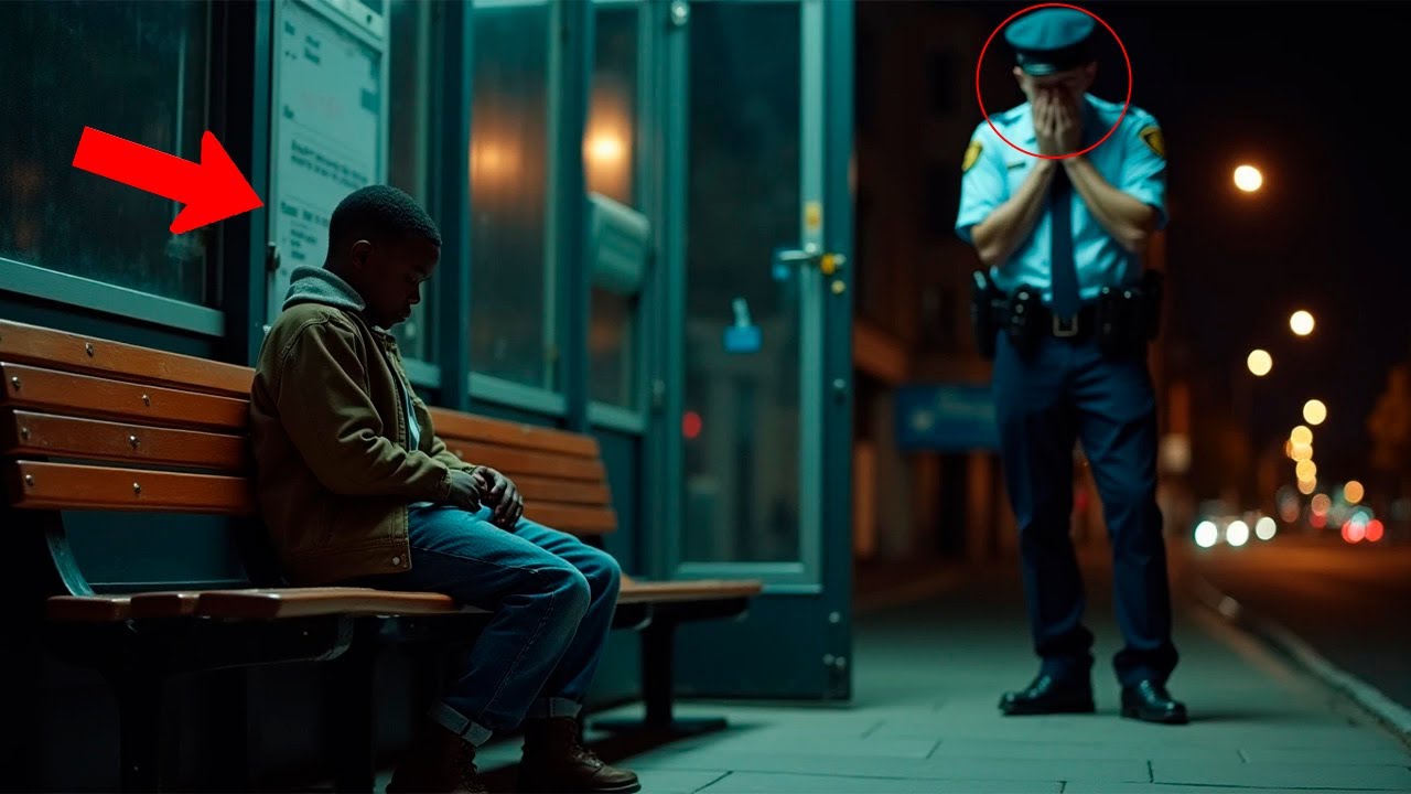 Police Officer Finds a BLACK BOY Sleeping at a BUS STOP and CRIES After Hearing His STORY…