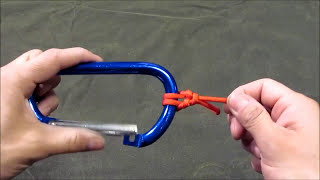 How to tie a Carabiner knot aka the cat