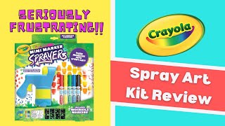 Crayola Mini Marker Spray Art Kit Review