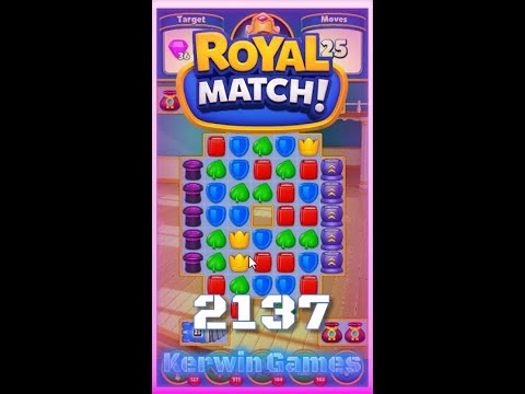 Royal Match Level 2137 - No Boosters Gameplay