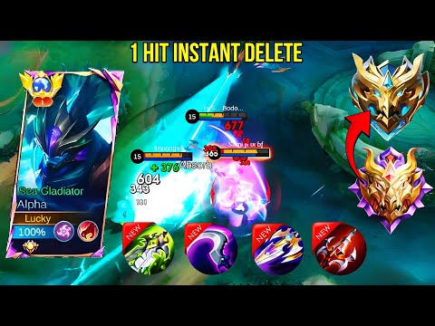 ALPHA CRAZY DAMAGE BUILD SET ! ALPHA BEST BUILD 2025