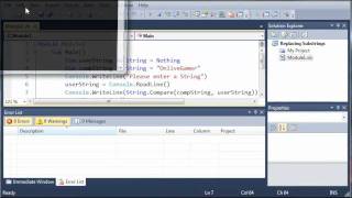 Visual Basic Tutorial - 23 - Comparing Strings