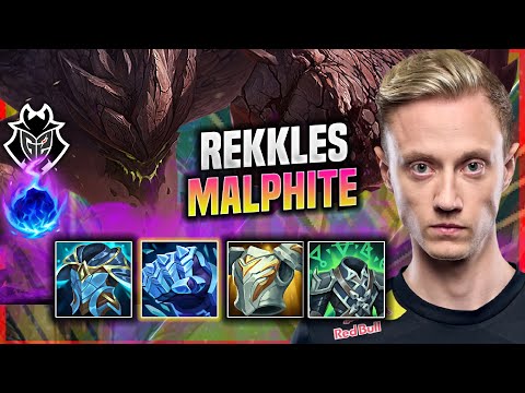 REKKLES DESTROYING WITH MALPHITE! - G2 Rekkles Plays Malphite TOP vs Kennen! | Patch 11.18