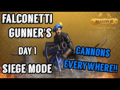 Conquerors Blade Season 3 Siege: Attack on Allenburg (Falconetti Gunners EVERYWHERE!)
