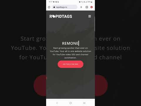 RapidTags Tutorial in Hindi Urdu Social Media Tag Generator #Shorts
