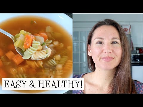Chickpea Noodle Soup VEGAN // WFPB, Oil-Free, Easy & Healthy!