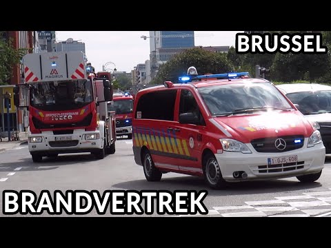 [Heavy Traffic!] Brandvertrek met spoed onderweg vanaf Hoofdpost Brussel, Helihavenlaan