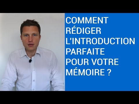 Comment Rédiger l'Introduction Parfaite pour votre Mémoire