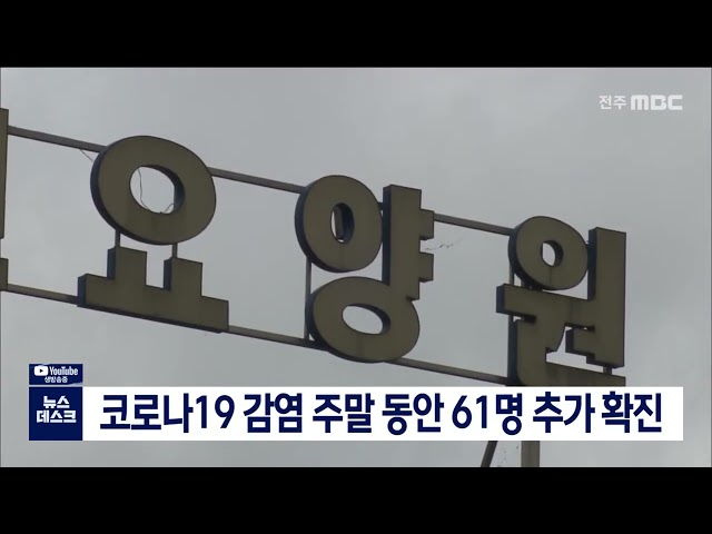 코로나19 감염 주말 동안 61명 추가 확진