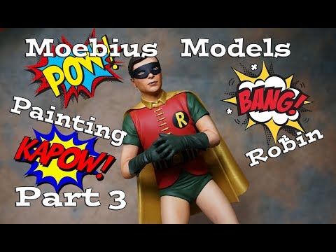 Painting Robin - Batman Moebius Models Kit Part 3