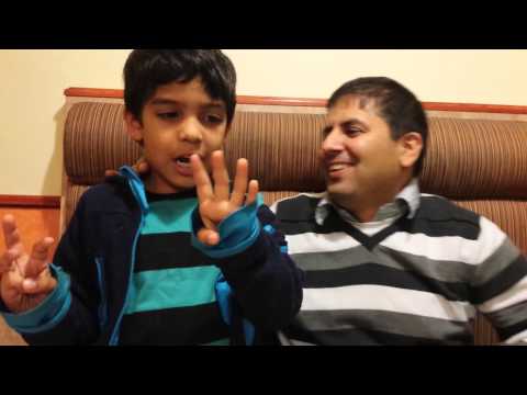 Biraj singing happy birthday dady counting from 1......