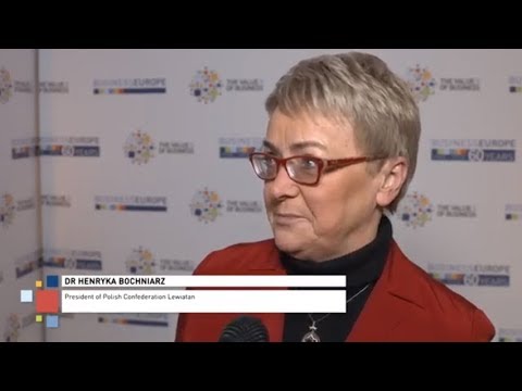 BusinessEurope Day 2018 - Meet our guests: Henryka Bochniarz