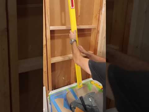How to Frame a Small Shower Niche - #shorts