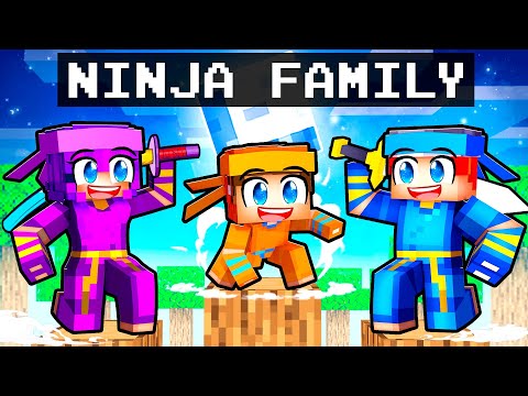 Having a NINJA FAMILY With My CRUSH In Minecraft!