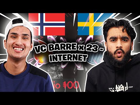 A VIBE!! Norwegians React To (Swedish Rap) VC Barre x 23 - Internet