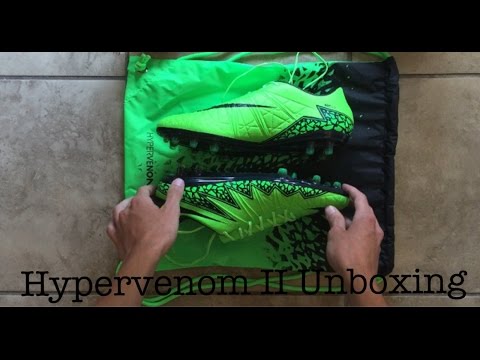 Nike Hypervenom Phinish II Green Strike Unboxing