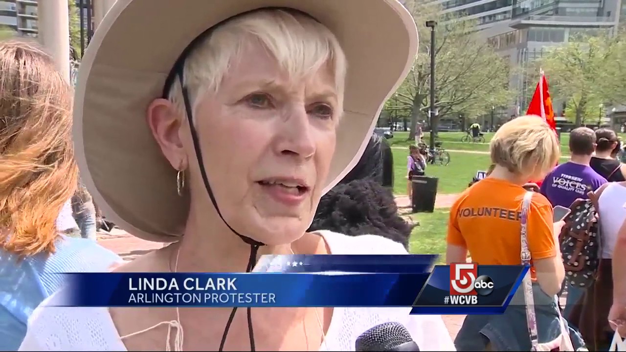 Environmentalists mark Trump’s first 100 days with protest