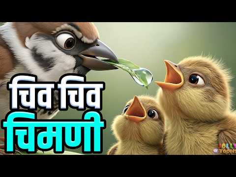 Chiv Chiv Chimni in 3D - Marathi 3D Rhymes | Marathi Balgeet Song मराठी गाणी 2026 Jolly Toons