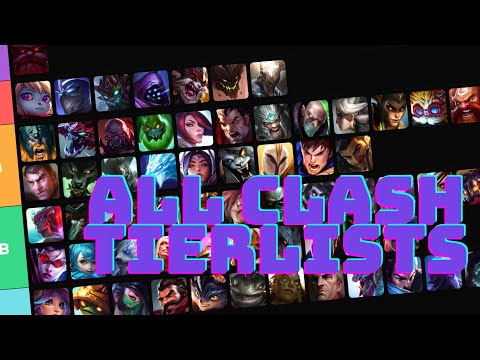 ALL CLASH TIERLISTS UPDATED FOR PATCH 13.9 (LEAGUE OF LEGENDS)