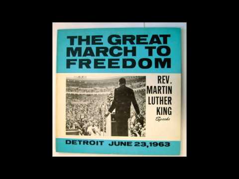 Martin Luther King Jr. Speaks In Detroit on June 23, 1963