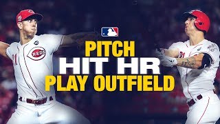 Michael Lorenzen does it all to match Babe Ruth (Hits HR, plays field AND gets win)