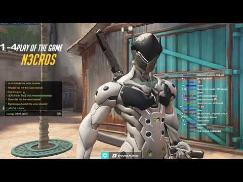 POTG! NECROS INSANE NANO GENJI ! OVERWATCH SEASON 28 TOP 500