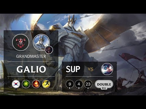 Galio Support vs Sona - KR Grandmaster Patch 9.18