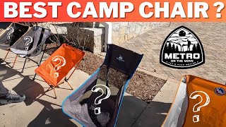 Before You Buy A Camp Chair, Watch This! Comparing POPULAR L