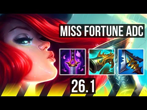 MISS FORTUNE & Brand vs DRAVEN & Nautilus (ADC) | 50K damage | NA Grandmaster | 26.1