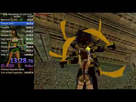 Tomb Raider 3 Glitched Secret Speedrun 1:42:57 (RTA)