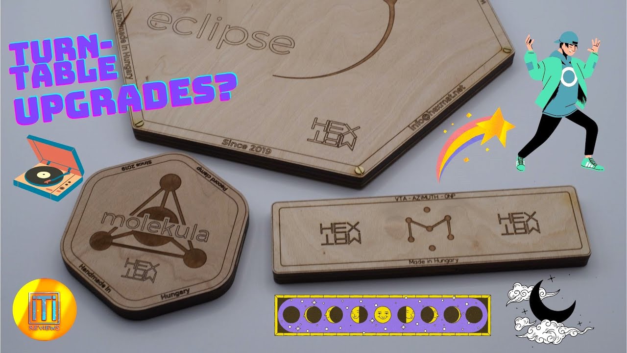 HEX MAT Eclipse & Molekula Record Clamp, Unique Affordable(?) Technology for Vinyl Audio?