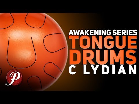 Pearl Awakening 9 Note Orange Burst 10" Tongue Drum C Lydian Scale +Rubber Mallets Hand Finger | NEW | Authorized Dealer image 6
