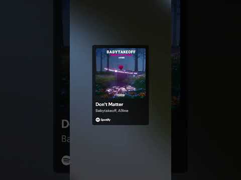 Babytakeoff & A9ine - Don’t matter [Official music video] #sample #musicsample #babytakeoff #a9ine