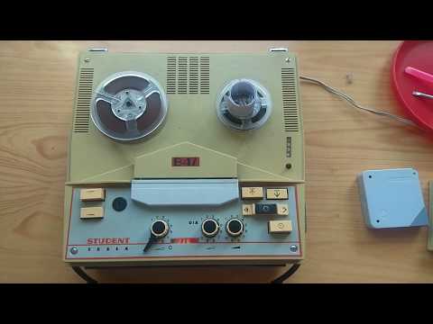 Oprava cívkového magnetofonu Tesla Student