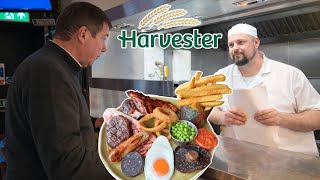 I Review A Harvester Mixed Grill! I Approached The Chef!
