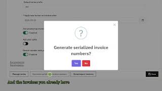 Several Invoice Series in under 2 minutes (English)