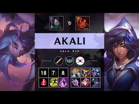 Akali Mid vs Taliyah - KR Challenger Patch 25.11