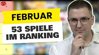 Februar 2026: Alle gespielten Brettspiele im persönlichen Ranking! Was war Top, was Flop?