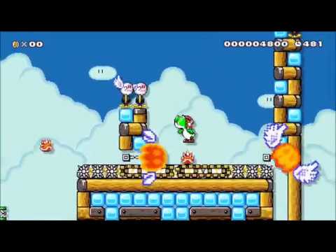 Super Mario Maker: Hardcore Mario: Yoshi's Skyland by Isaac