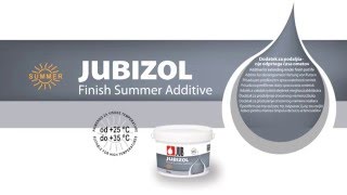 Jubizol Finish summer additive - nyári vakolást könnyítő adalékanyag a JUB-tól