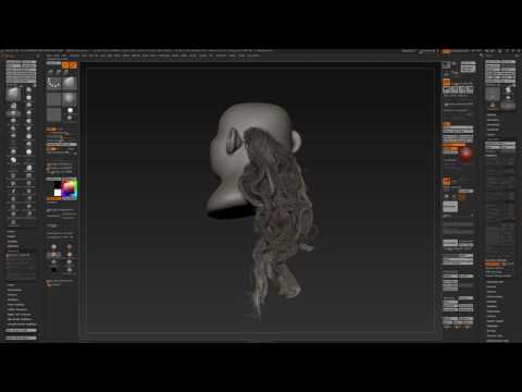 ZBrush FIBERMESH TIPS PART 3 : Grooming in action.