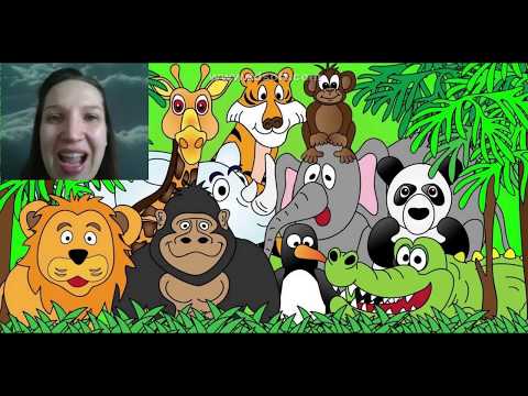 Artikuliacinė (bendroji) mankšta. Tema "džiunglės"