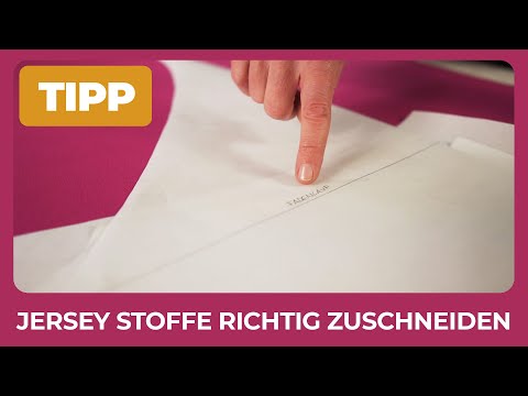 Jersey Stoffe richtig zuschneiden und Fehler vermeiden