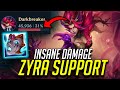 WILD RIFT ZYRA SUPPORT IS BROKEN??! NEW AP SUPPORT HAS INSANE DAMAGE LATE GAME